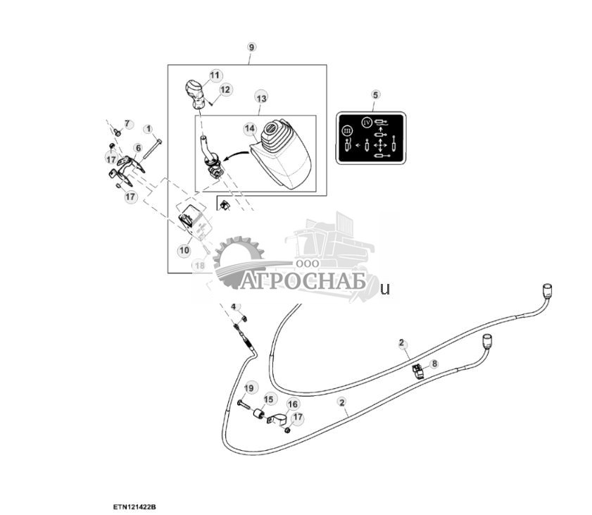 Многофункциональный рычаг, механический SCV, с 2 функциями, PowrQuad™, с электрическим контролем реверса - ST879943 541.jpg